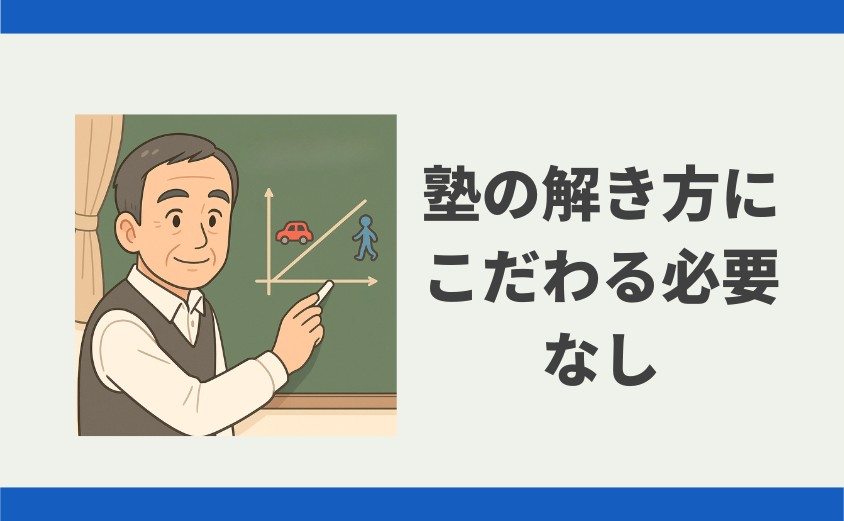 中学受験 別の解法で簡単に解く