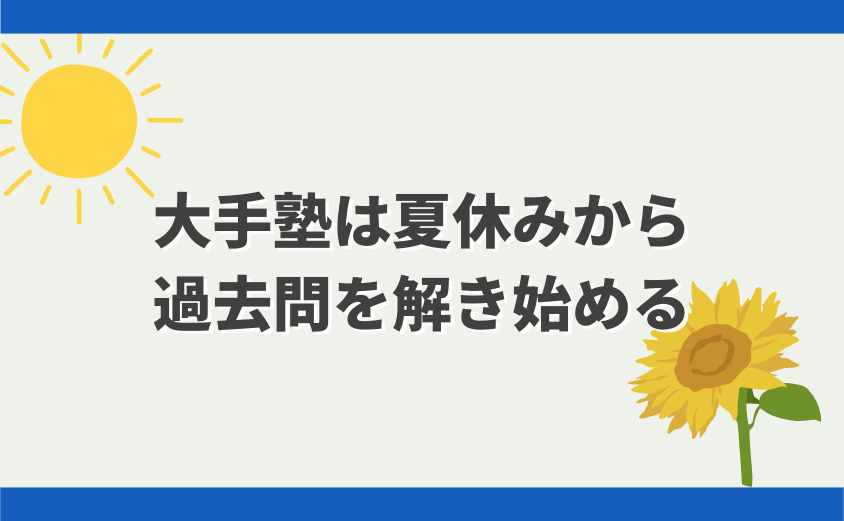 中学受験 過去問 いつから解き始める